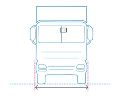 Flat-nose or Cab-over Vehicle Width