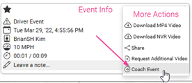 32 click coach event